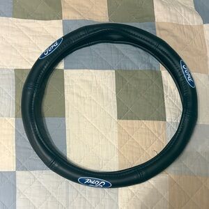 Ford Blue and Black Steering Wheel Cover